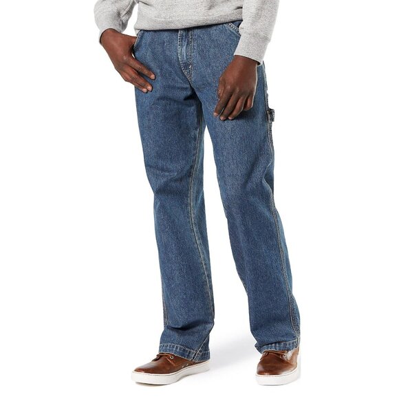 NWT W34 L32 Levi Strauss Signature Men’s Carpenter Jeans – Denim Blue - Picture 1 of 5